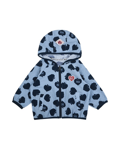 BABY Navy Bubble Apple Pattern Windbreaker