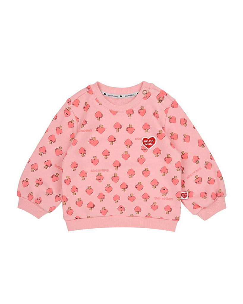 [BABY SET] Pink Mushroom Pattern Frill Jogger