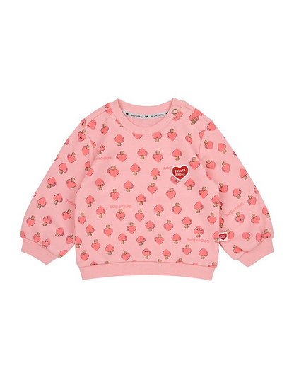 [BABY SET] Pink Mushroom Pattern Frill Jogger