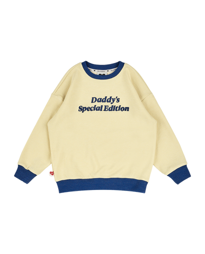 Yellow Daddy Color Block Knit Sweater
