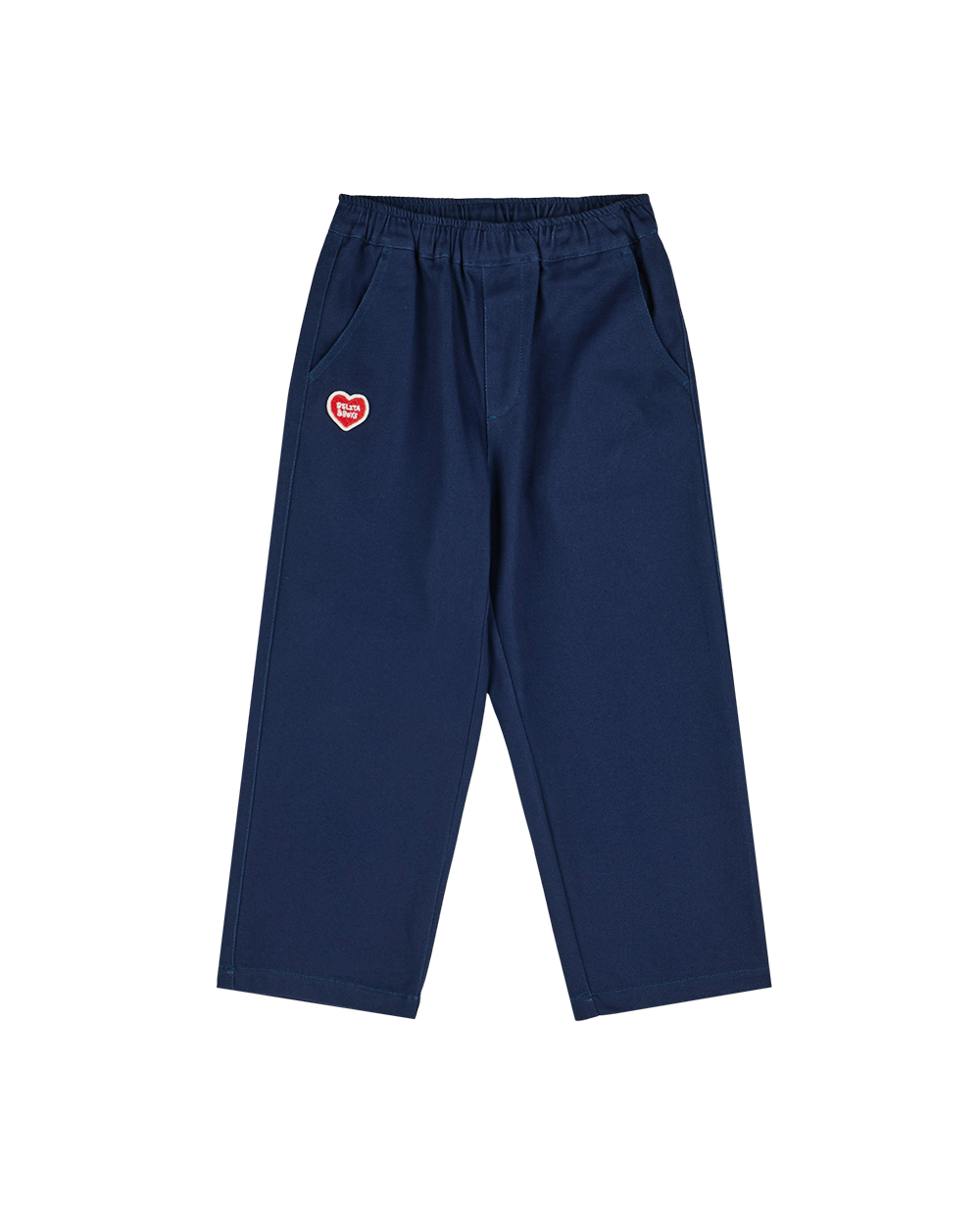 Navy BB Heart Woven Pants