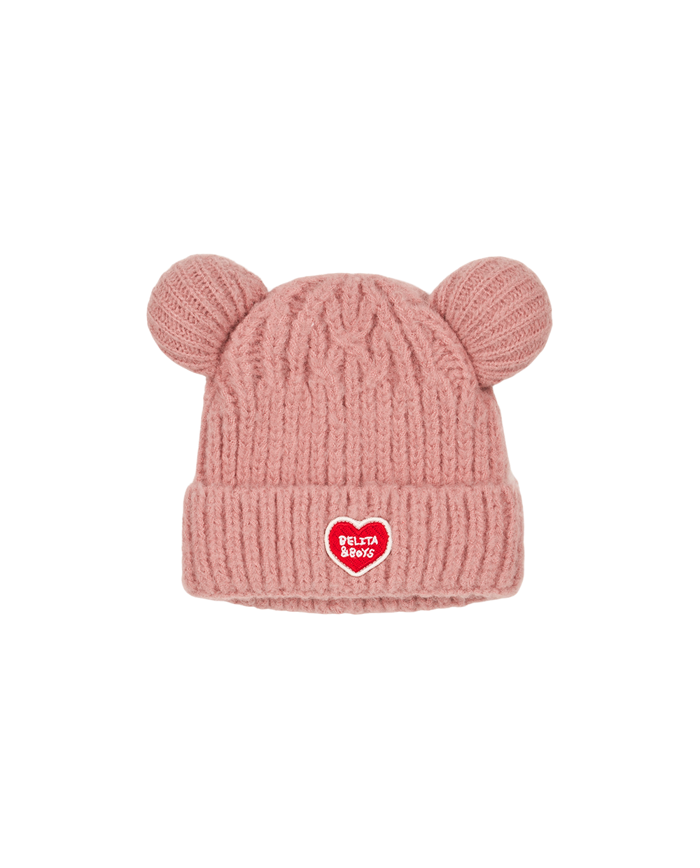 Pink BB Heart Bear Beanie