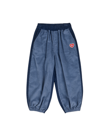 Blue Color Block Corduroy Jogger