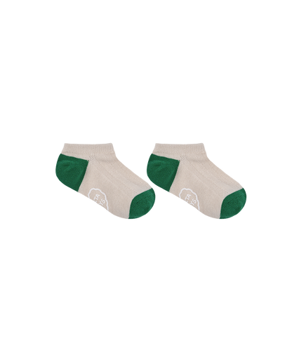 Beige Color Block Jacquard Socks