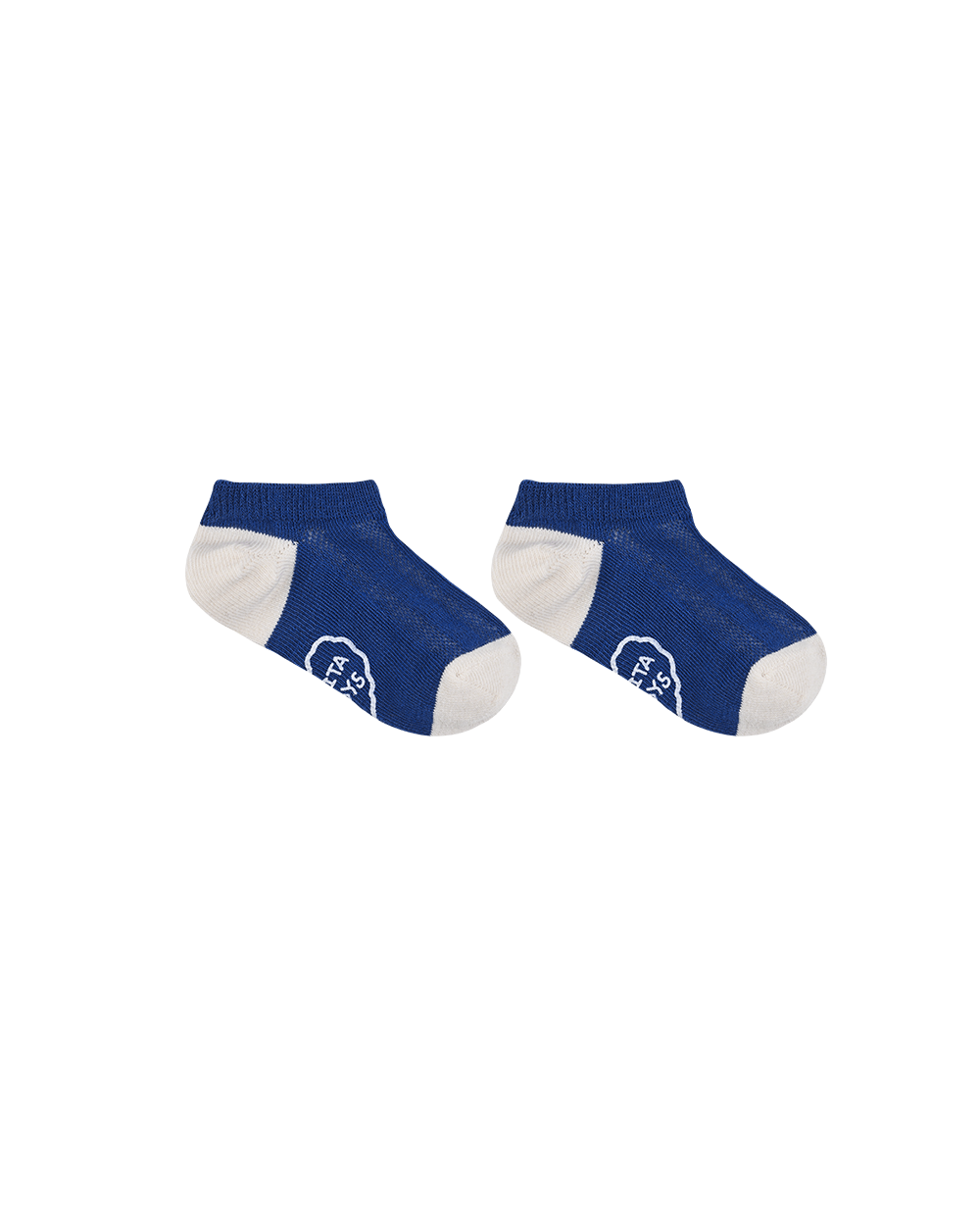 Blue Color Block Jacquard Socks