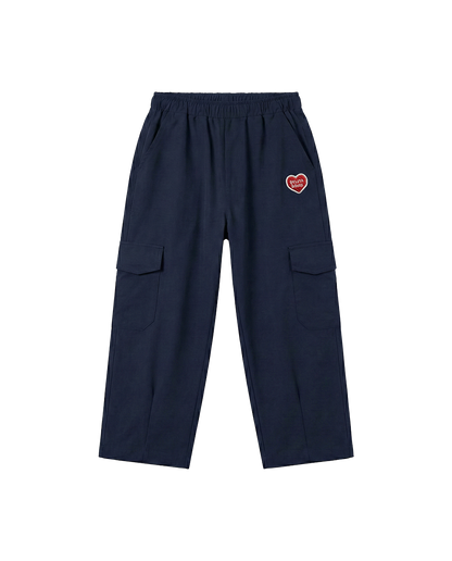 Navy BB Heart Fatigue Cargo Pants