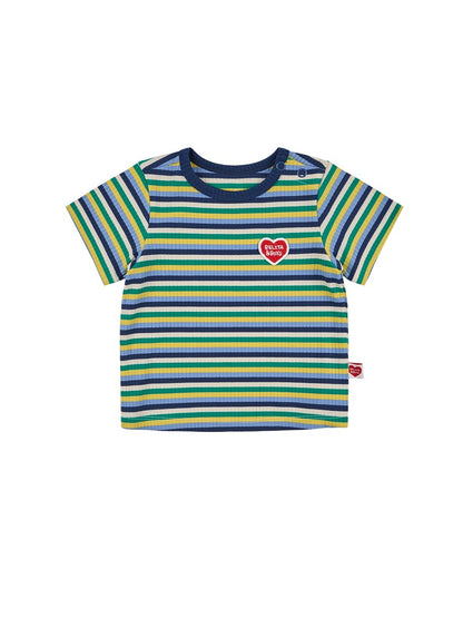 [BABY SET] Blue Colorful Stripe Short One Mile