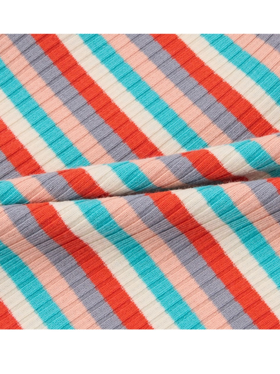 [BABY SET] Brown Colorful Stripe Short One Mile