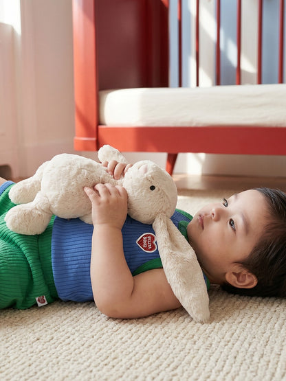 [BABY SET] Blue BB Heart Two-Tone Sleeveless One Mile