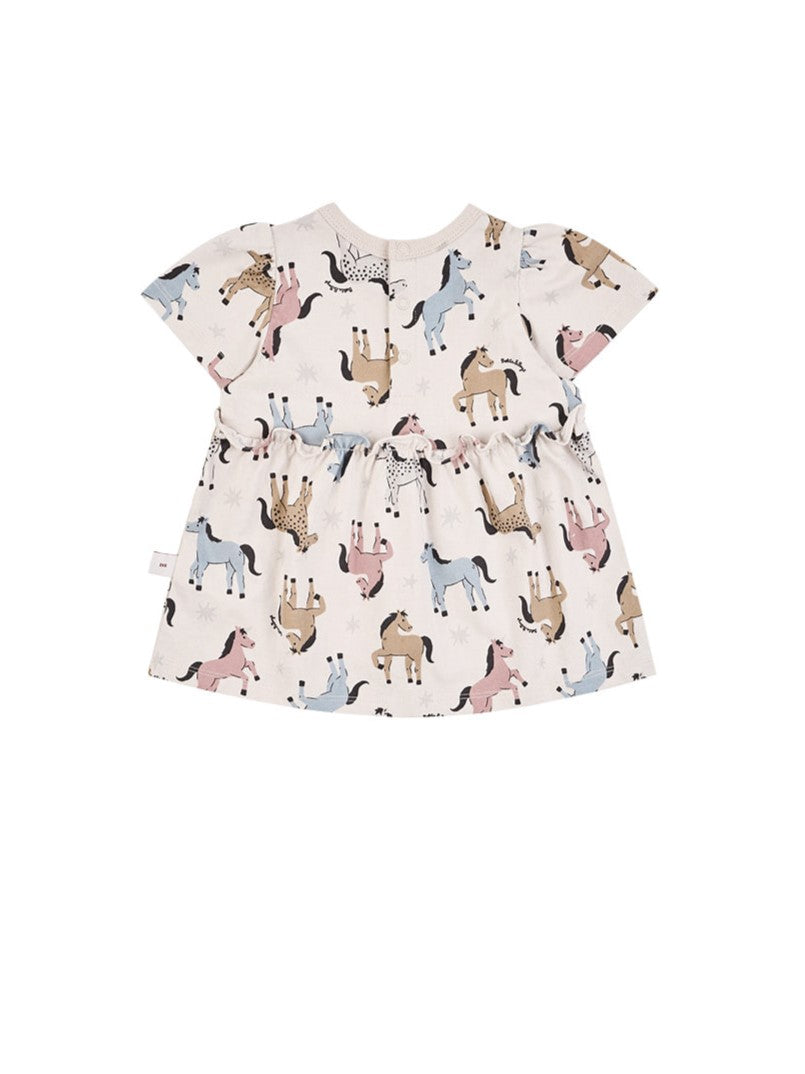 [BABY GIRL SET] Light Pink Horse Pattern Blouse & Shorts
