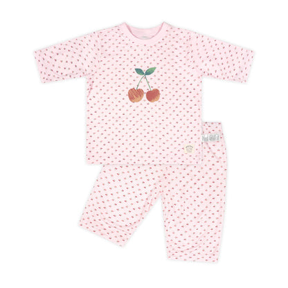 Cherry Lover Modal Set 체리러버 모달편면 7부 상하세트