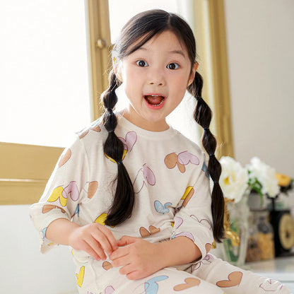 Sorbet Modal Set 샤베트 모달편면 7부 상하세트