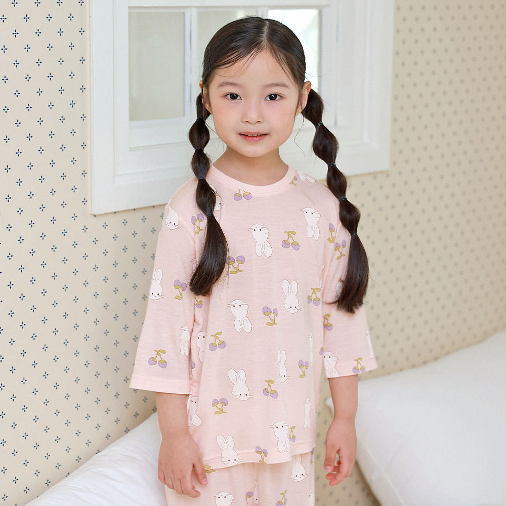 Berry Moon Modal Set 베리문 모달편면 7부 상하세트
