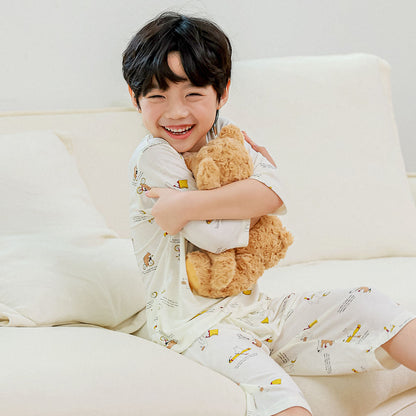 Brownie Rayon Set 브라우니 레이온편면 7부 상하세트