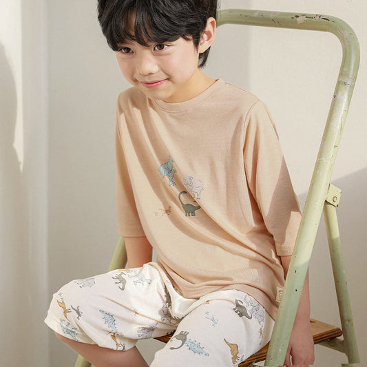 Loose World Rayon Set 루스월드 레이온편면 7부 상하세트