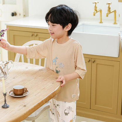Loose World Rayon Set 루스월드 레이온편면 7부 상하세트