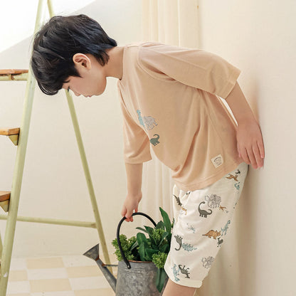 Loose World Rayon Set 루스월드 레이온편면 7부 상하세트