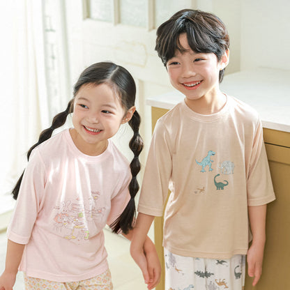 Loose World Rayon Set 루스월드 레이온편면 7부 상하세트