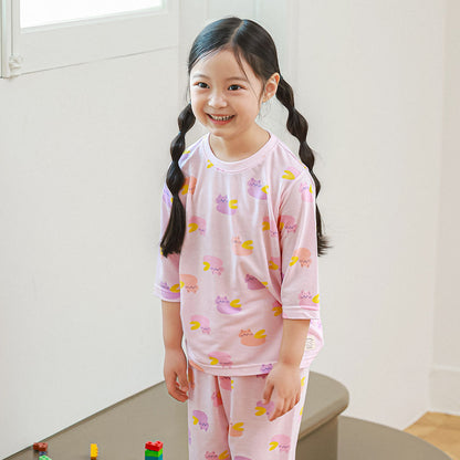 Fairy Cat Rayon Set 페어리캣 레이온편면 7부 상하세트
