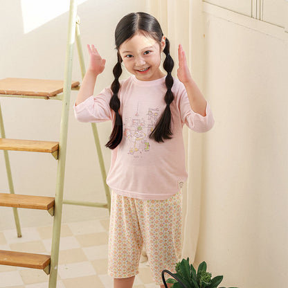 Sweetie Bunny Rayon Set 스위티바니 레이온편면 7부 상하세트