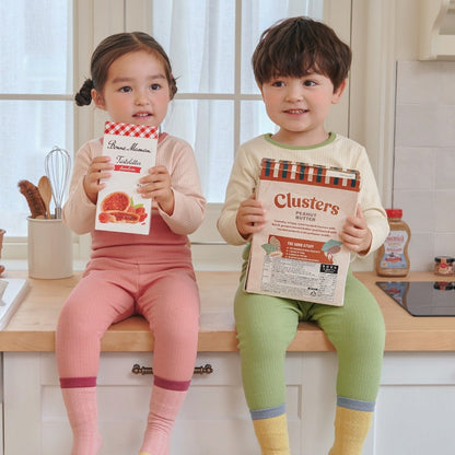 올리브 배앓이 방지 9부 상하세트 Olive Olomimi Set