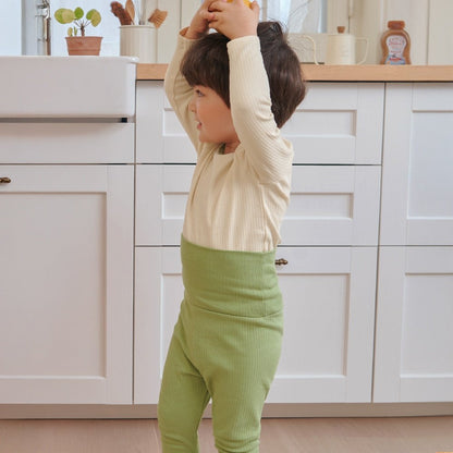 올리브 배앓이 방지 9부 상하세트 Olive Olomimi Set