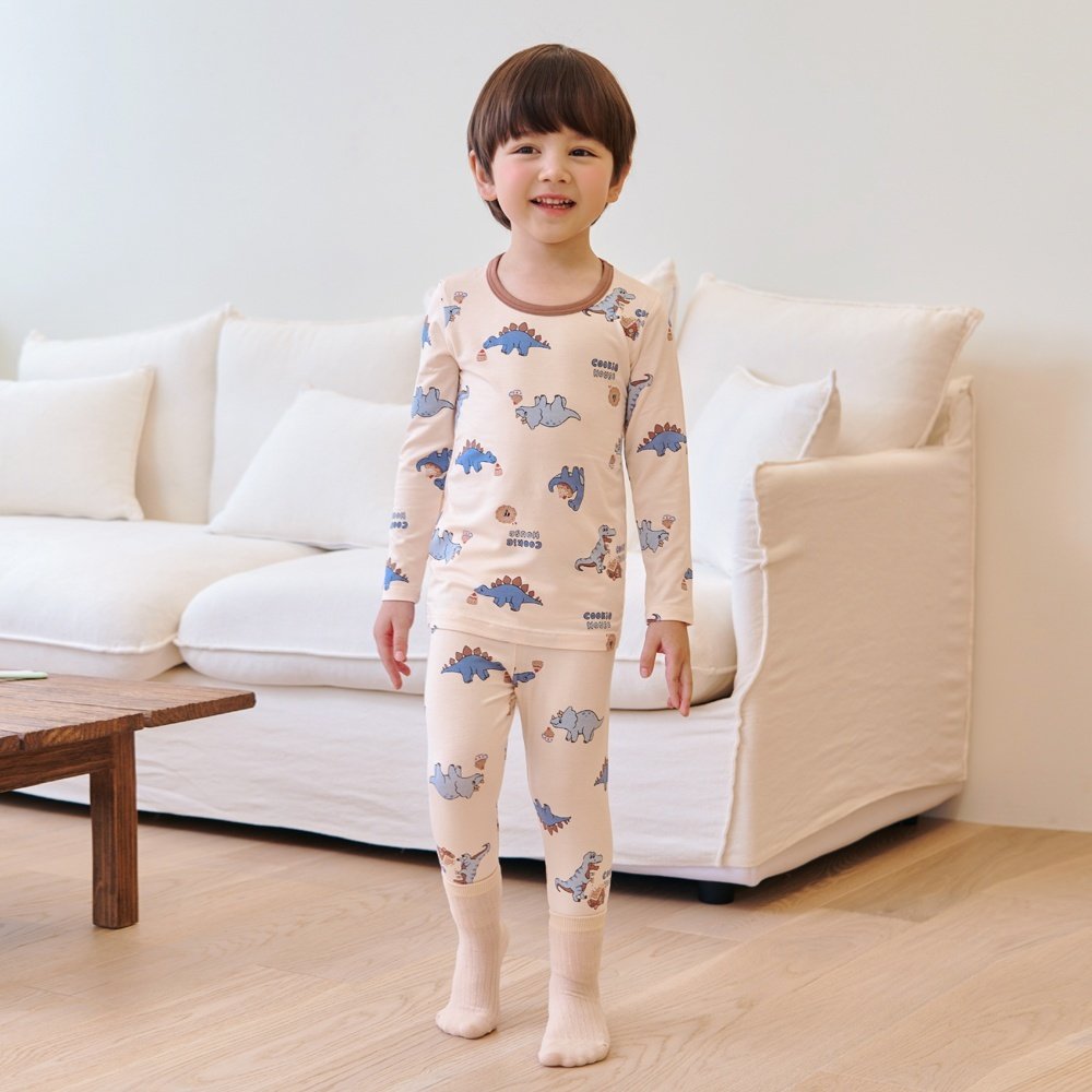 쿠키디노 텐셀 모달 스판 9부 상하세트 Cookie Dino Tencel Modal Set