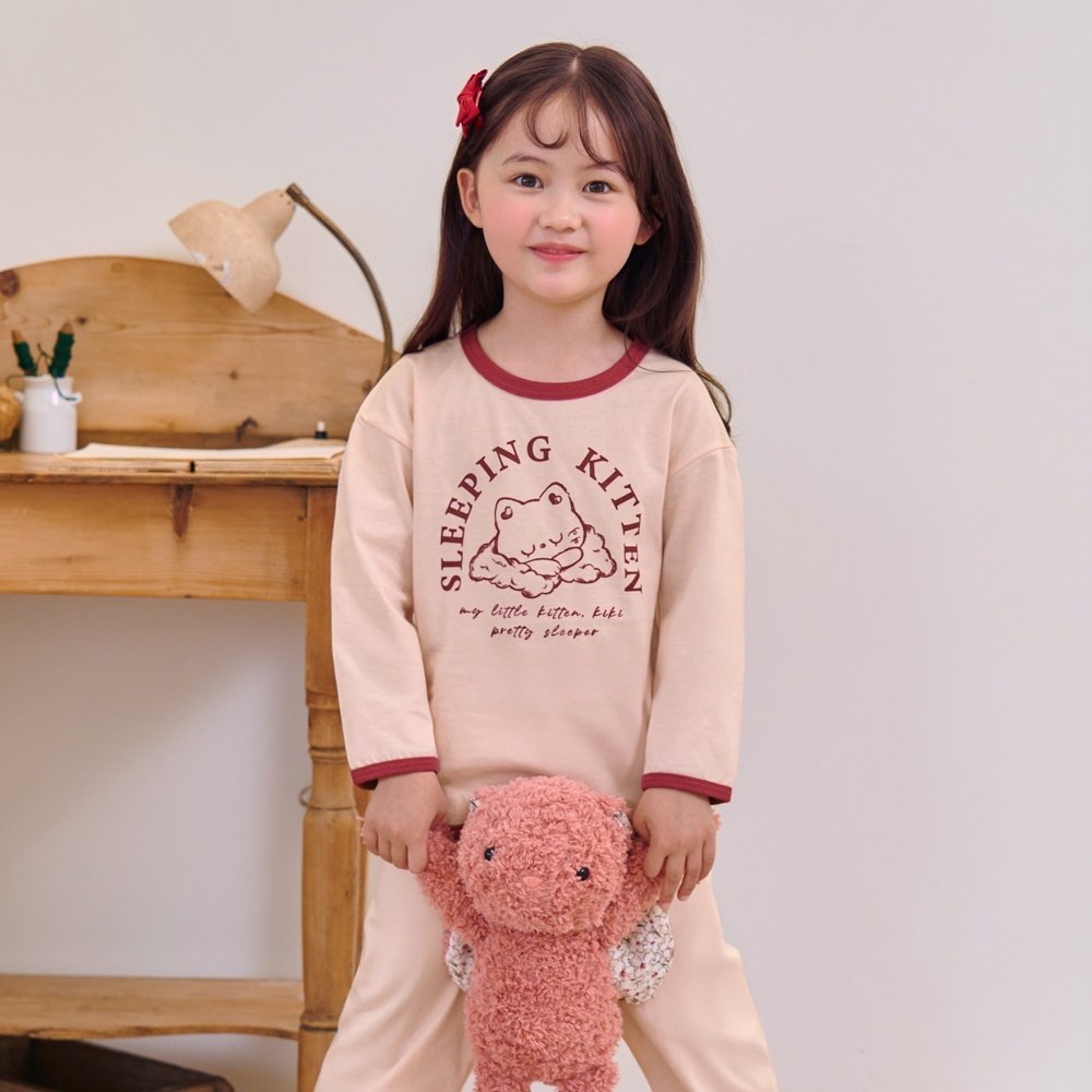 슬리핑키키 코튼 9부 상하 세트 Sleeping Kiki Cotton Set