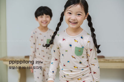 도그릿 모달스판 9부 상하세트 Dogrit Modal Set