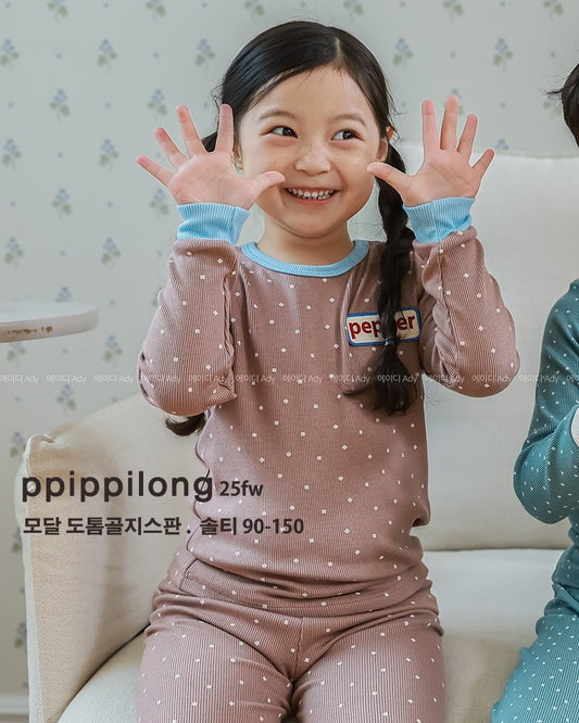 솔티모달도톰 골지스판 9부 상하세트 Salty Modal Warm Set