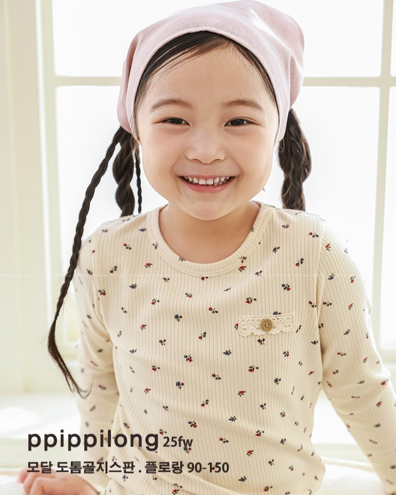 플로랑 모달도톰 골지스판 9부 상하세트 FL Modal Warm Set