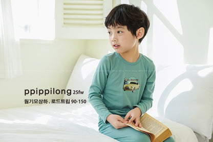 로드트립 웜기모 9부 상하세트 Road Trip Warm Fleece Set