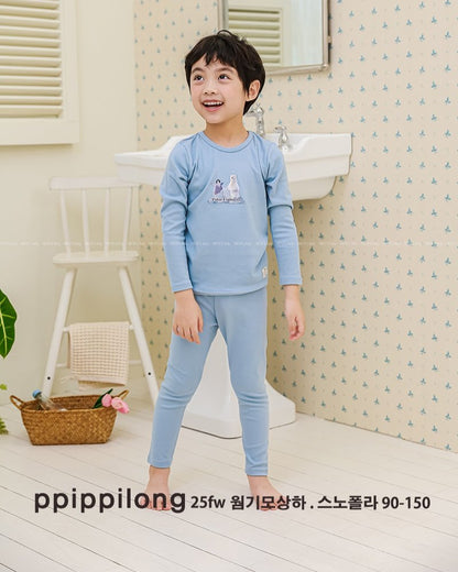 스노폴라 웜기모 9부 상하세트 Snow Polar Warm Fleece Set