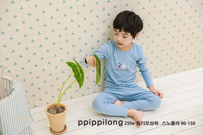 스노폴라 웜기모 9부 상하세트 Snow Polar Warm Fleece Set