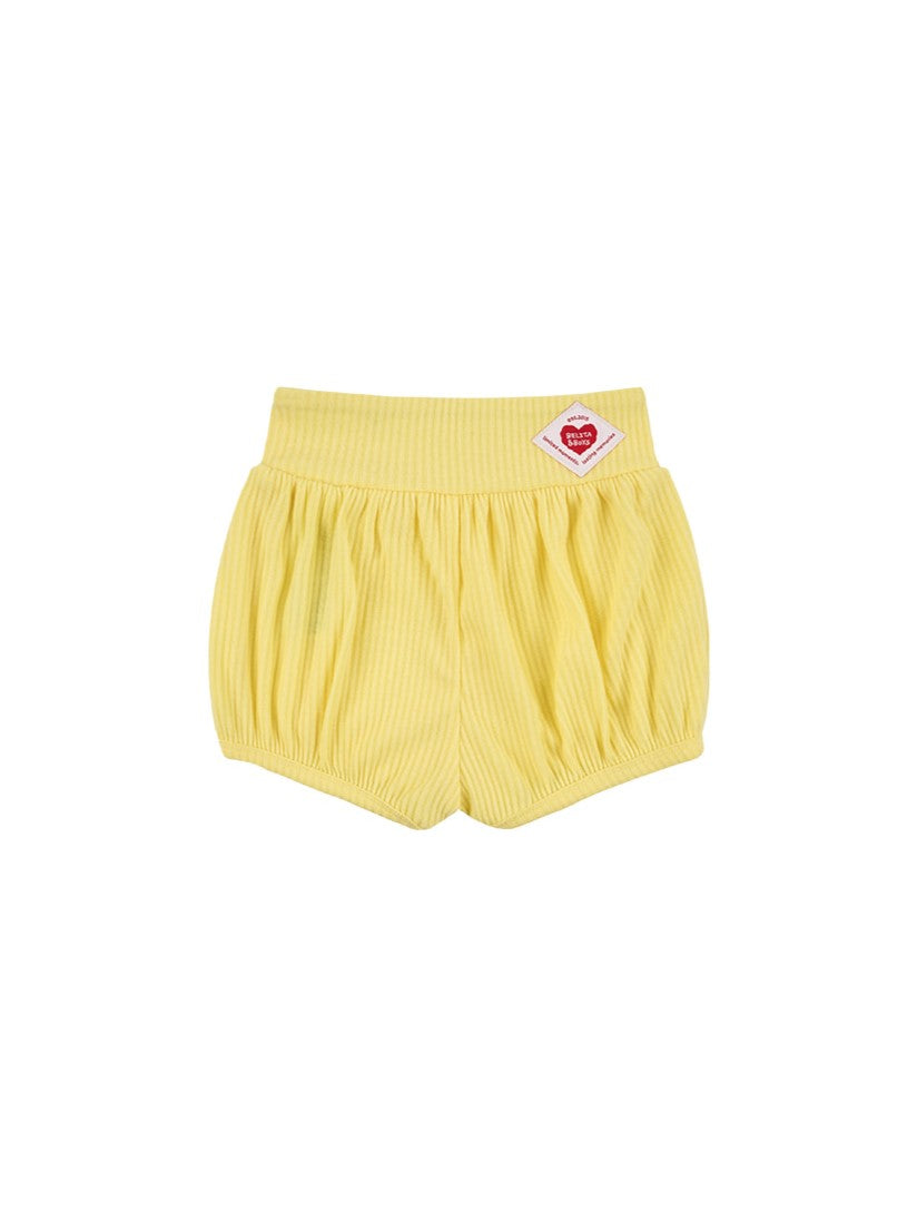 [BABY SET] Light Yellow Colorful Stripe Short One Mile