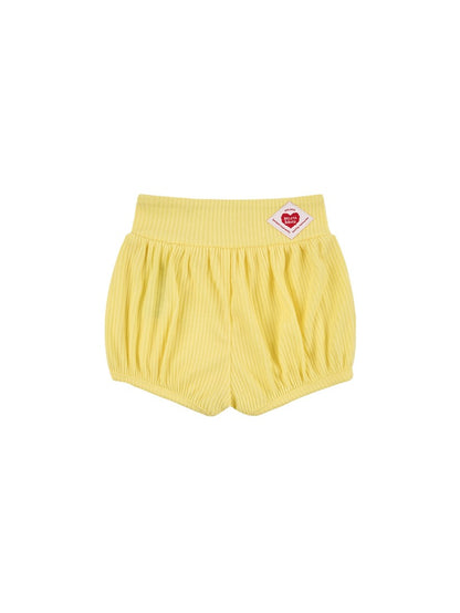 [BABY SET] Light Yellow Colorful Stripe Short One Mile