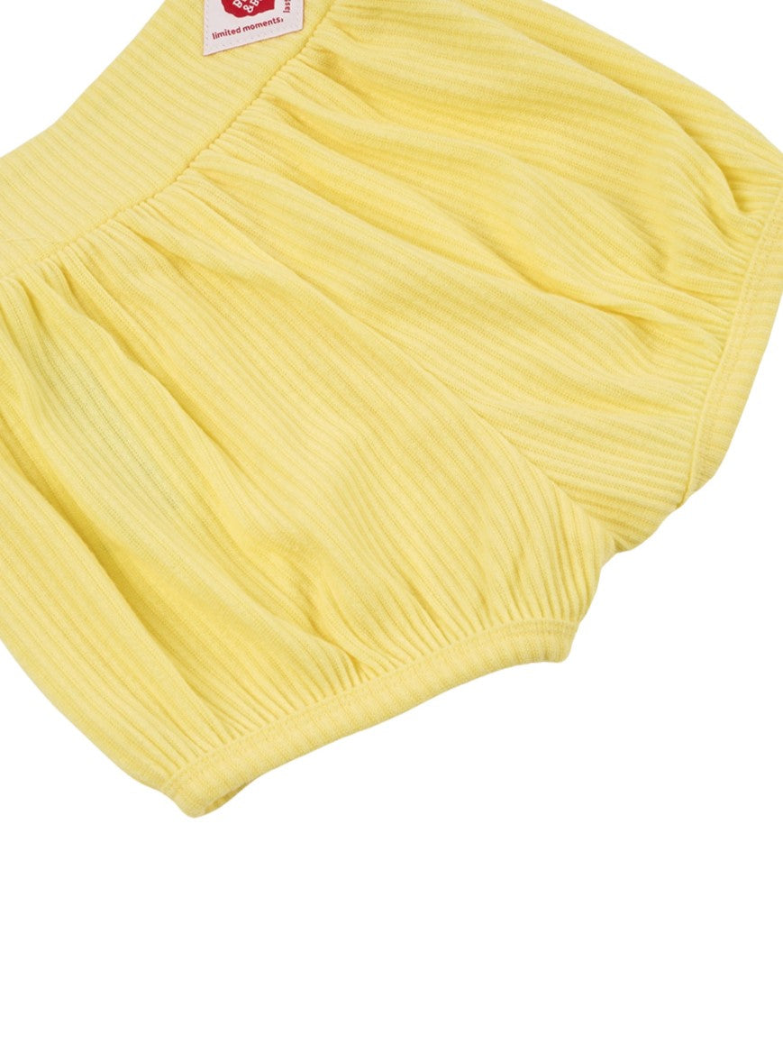 [BABY SET] Light Yellow Colorful Stripe Short One Mile