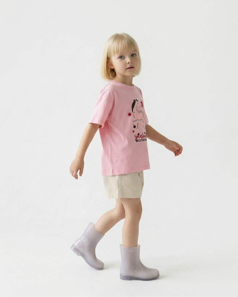Pink Horse Graphic Short Sleeve Tee
