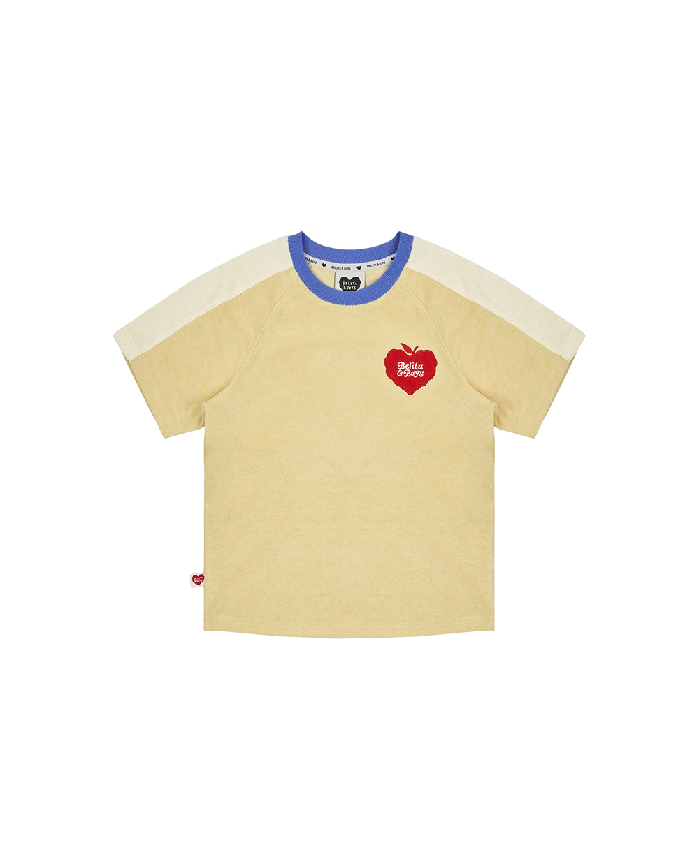 Yellow Bubble Apple Terry Mid Sleeve