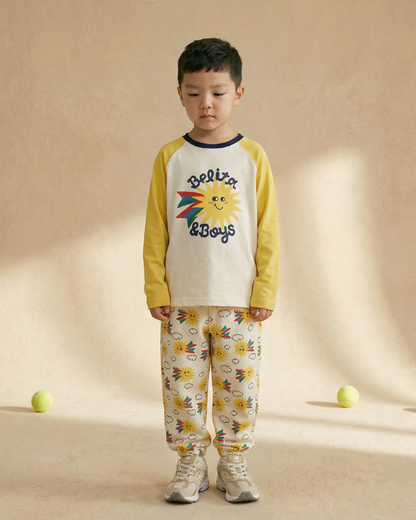 Yellow Sun Raglan Long Sleeve
