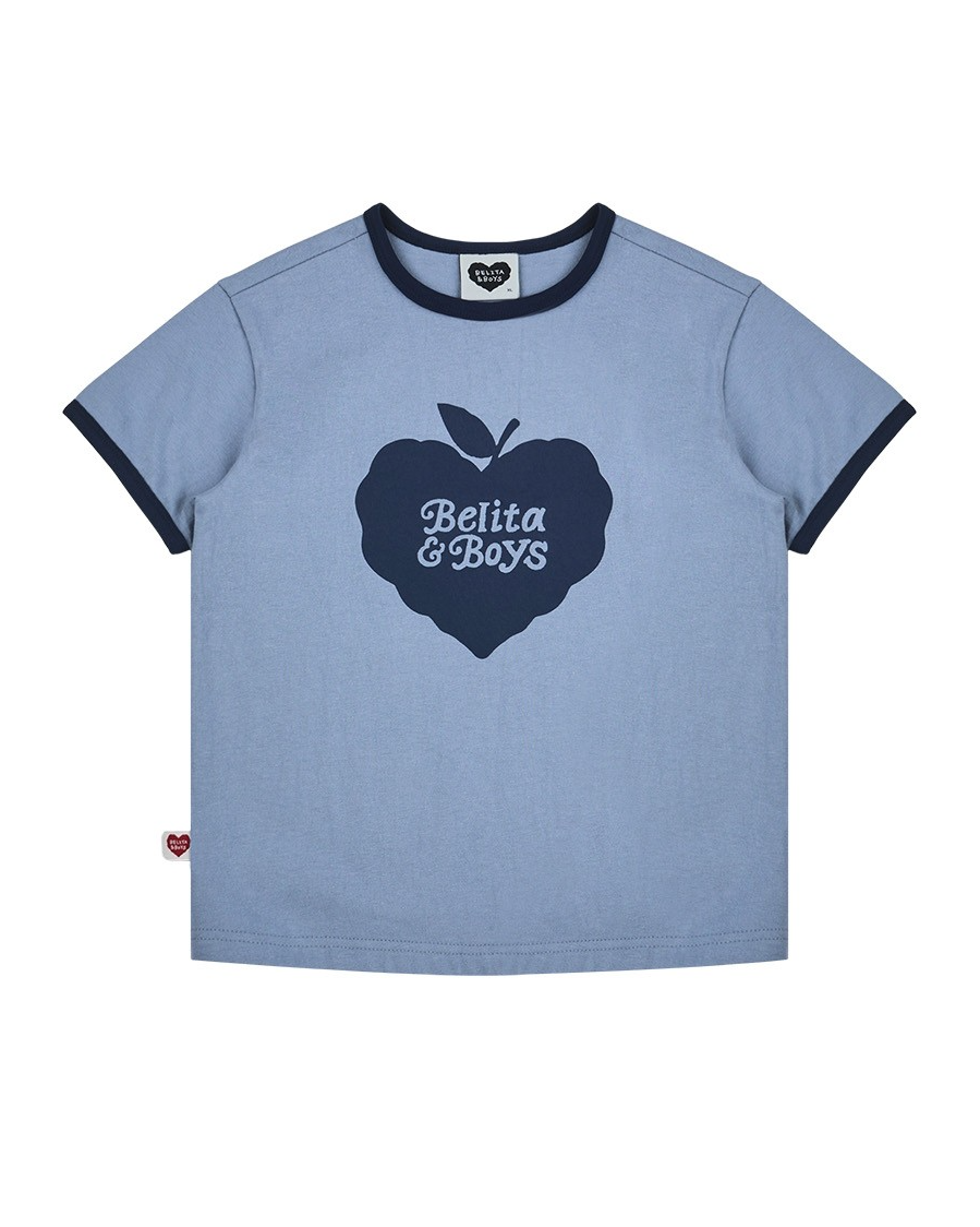 Navy Bubble Apple Short Sleeve