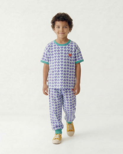 Violet BB Heart Pattern One Mile Jogger