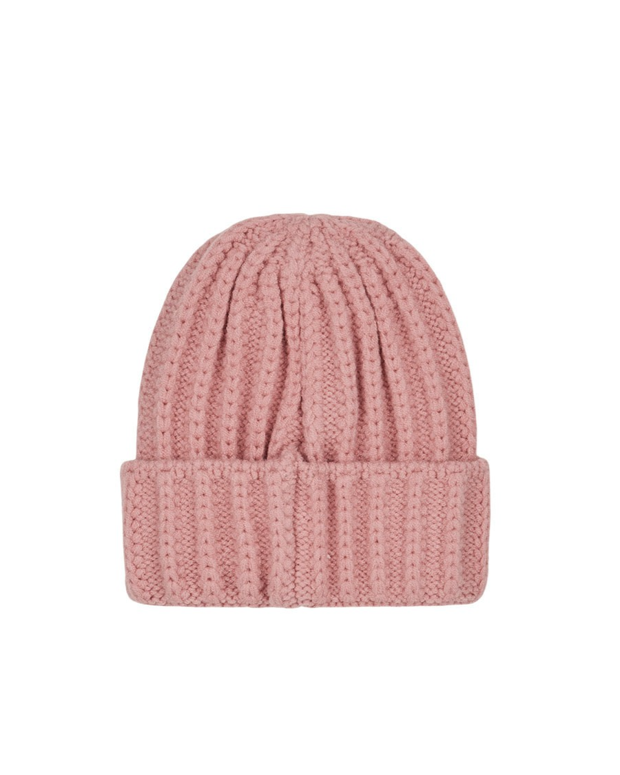 Pink BB Heart Short Beanie