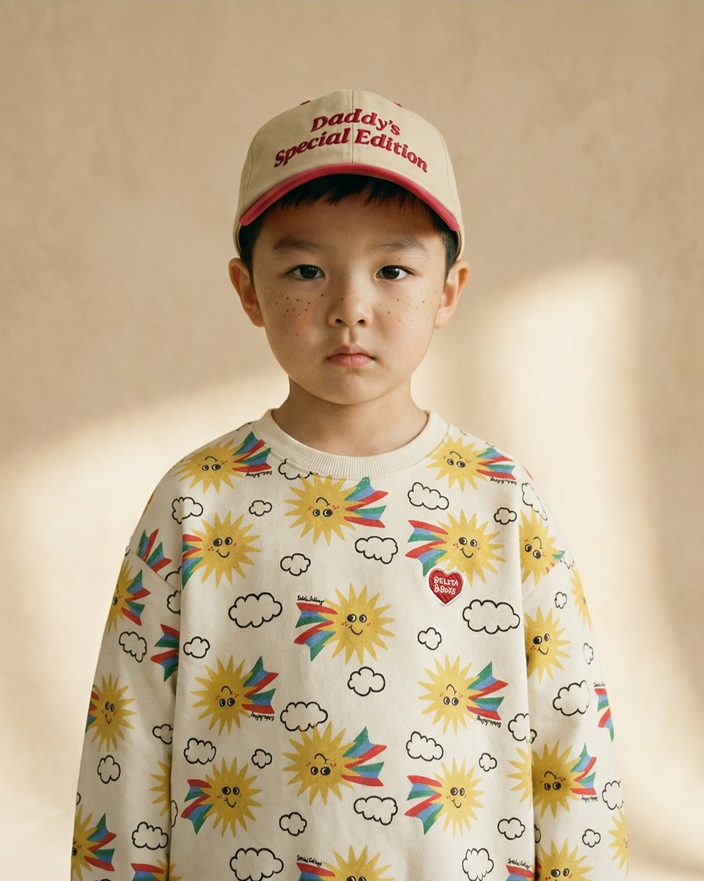 [SET] Cream Sun Pattern Jogger
