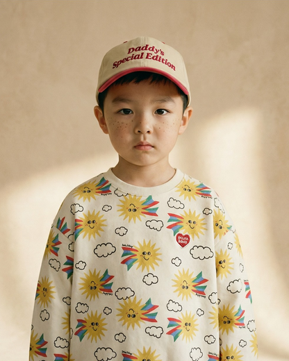[SET] Cream Sun Pattern Jogger
