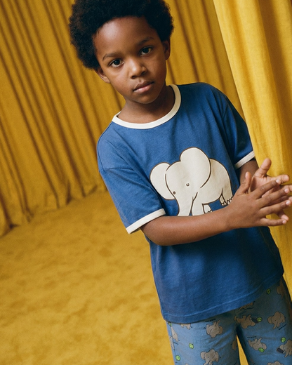 Blue Elephant Short Sleeve
