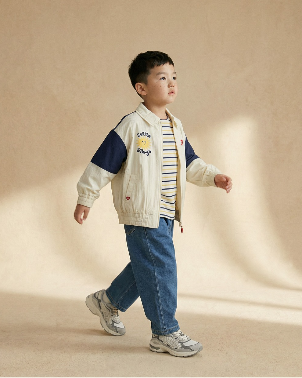 Blue BB Heart Balloon Denim Pants