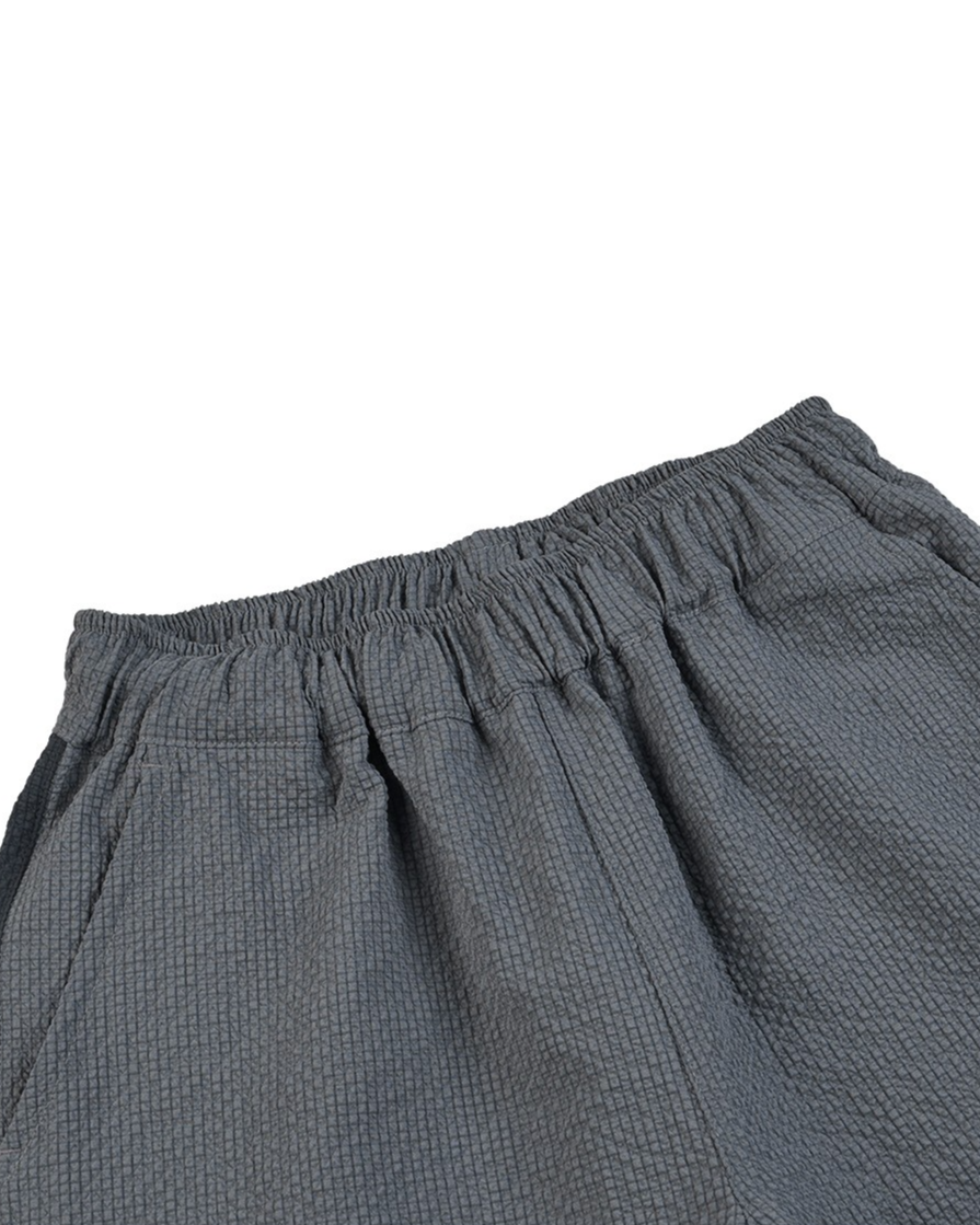 Grey BB Heart Color Block Polysucker Crop Pants