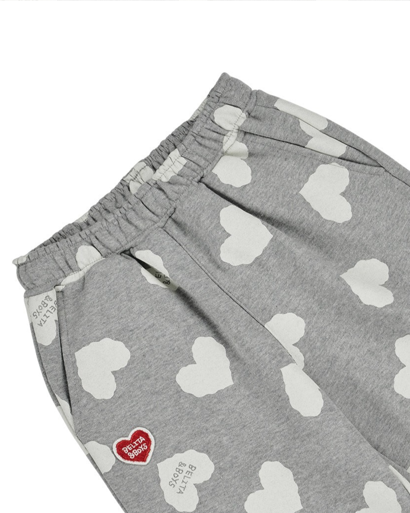 [SET] Grey BB Heart Pattern Jogger