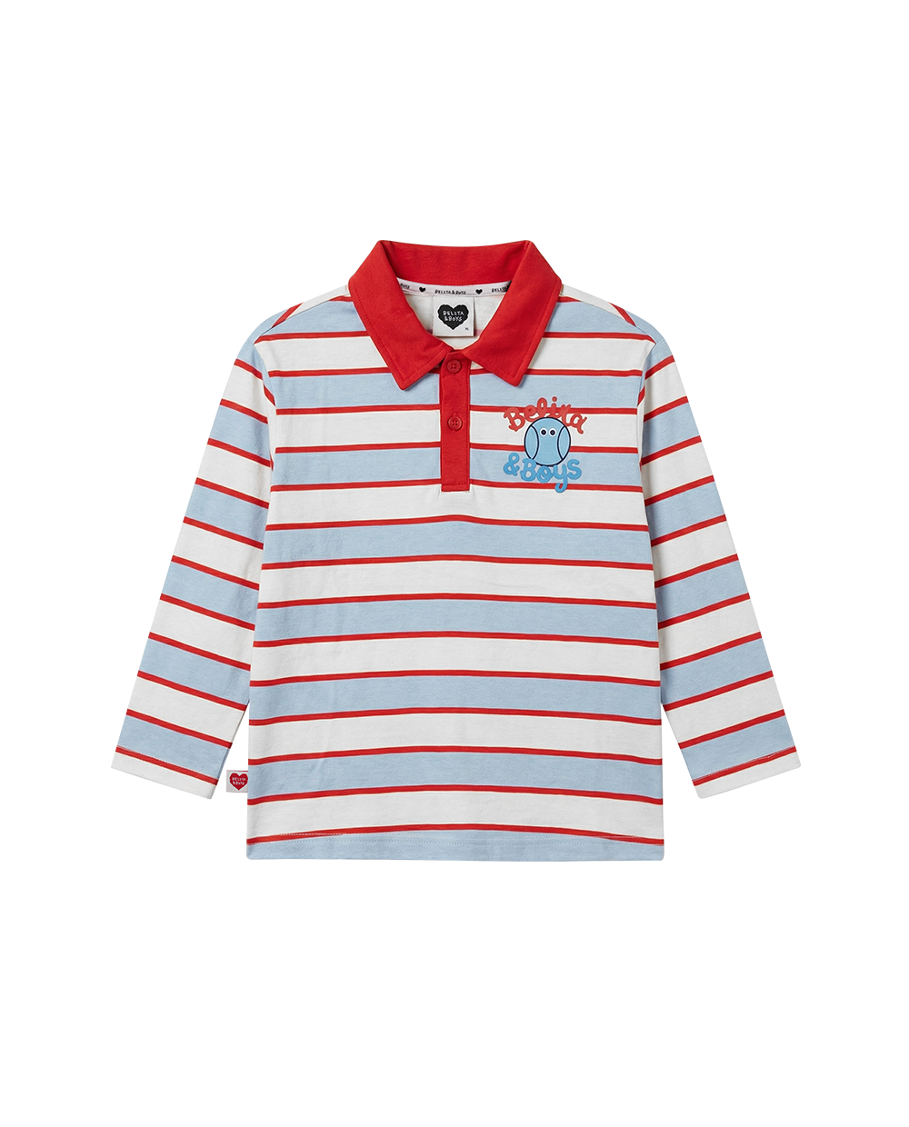 Light Blue Tennis Multi Stripe Rugby Shirt